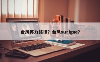 台风苏力路径？台风surigae？