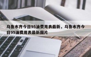 乌鲁木齐今日95油费用表最新，乌鲁木齐今日95油费用表最新图片
